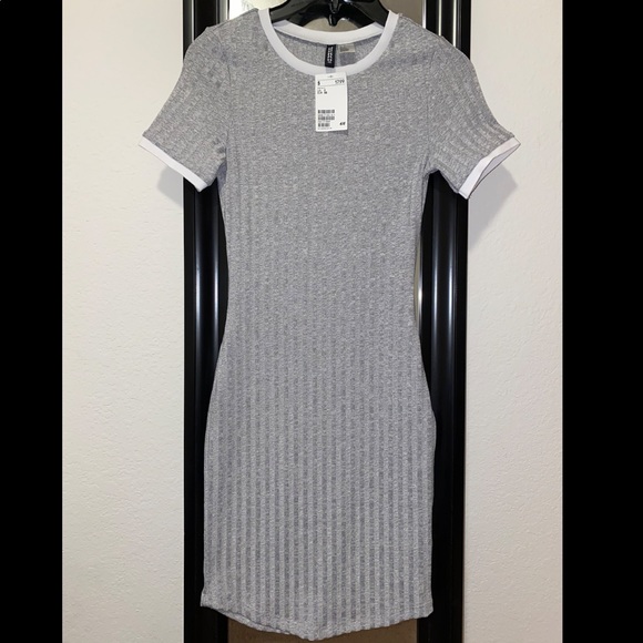 H&M grey T-shirt dress - Picture 1 of 2